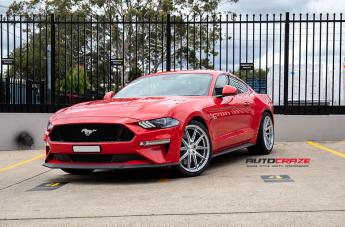 FORD MUSTANG ESF1 SILVER MACHINED FACE